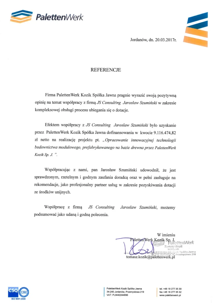 Referencje Palettenwerk